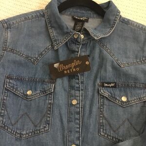 NWT WRANGLER RETRO DENIM SHIRT DRESS